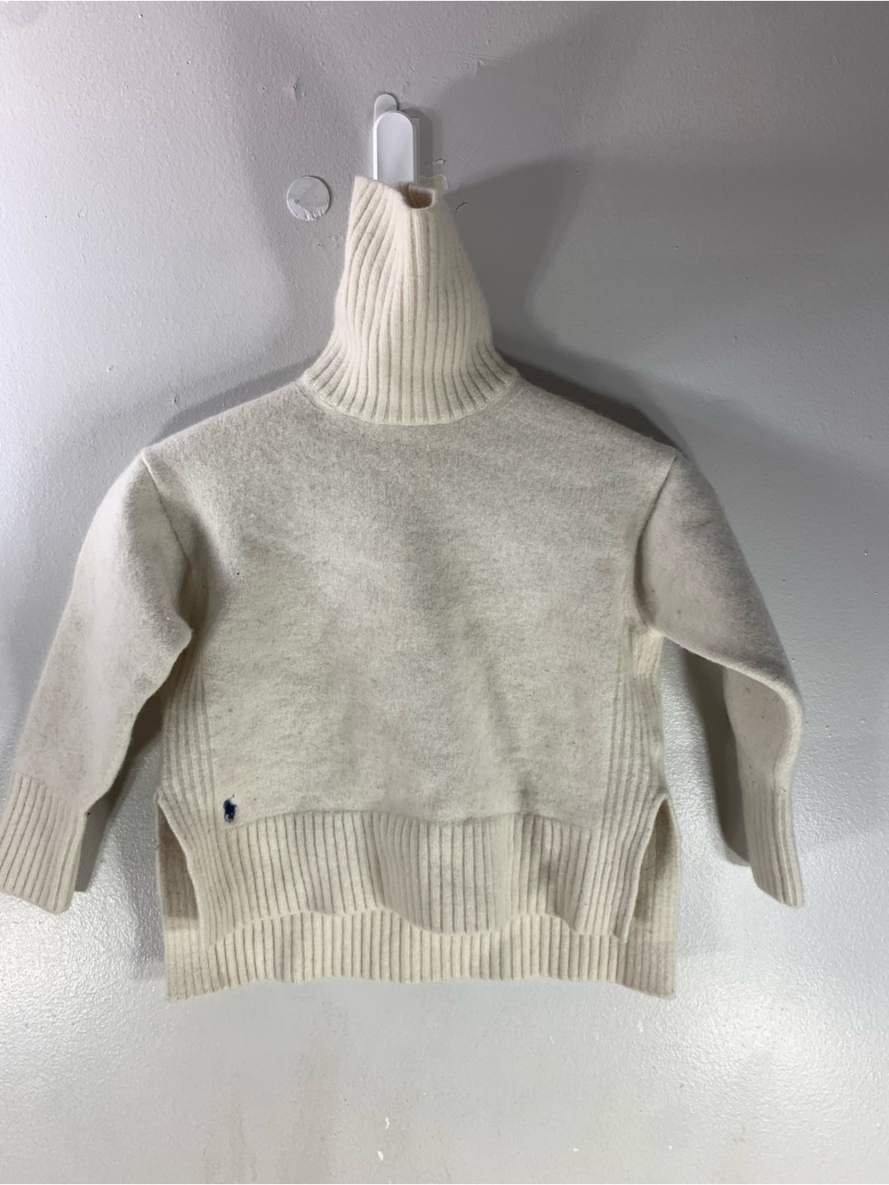 Polo Ralph Lauren vintage 90% wool10% cashmere cream turtleneck sweater womans m